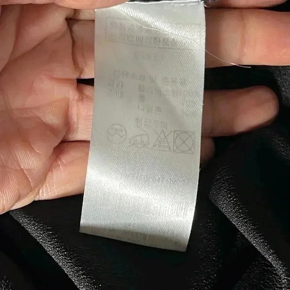 Playment X Khos Lace Overlay Embellished Black Blouse Size See Measurements - Picture 7 of 7